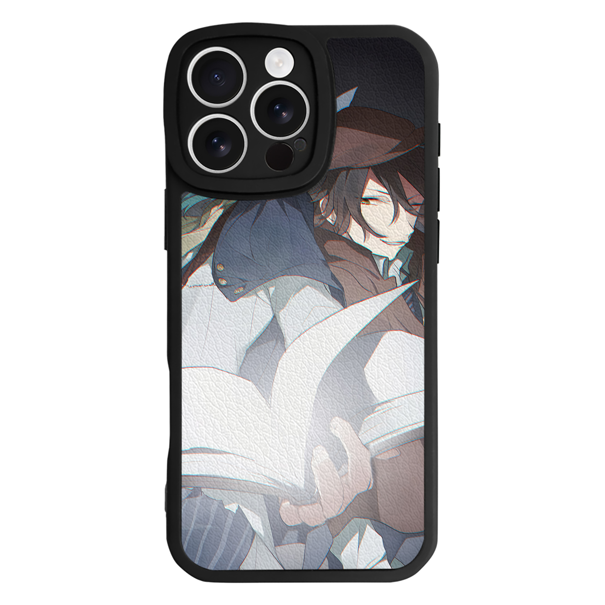 （画像用） 文豪ストレイドッグス Bungo Stray Dogs 【iPhone 16シリーズ対応】シリコンスマホケース（レザー調） 材質：シリコン